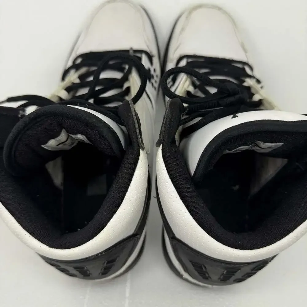 Jordan 1 Flight Mid Sneaker Black/White - Size 10